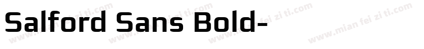 Salford Sans Bold字体转换